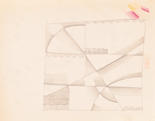Interior designs for screens and ceilings.] [Drawing of plans, elevation, and details