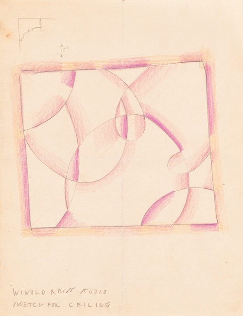 Interior designs for screens and ceilings.] [Drawing of plans, elevation, and details