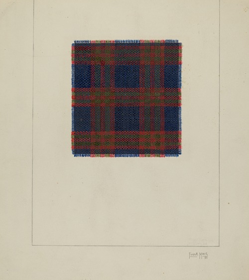 Plaid Homespun Cloth