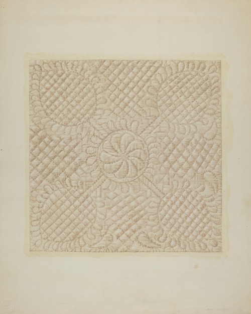 Detail of Quilt – Tulip Pattern