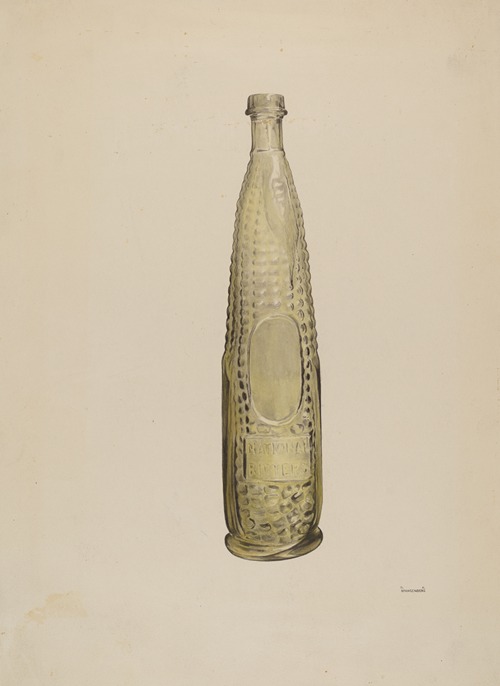 Glass Bitters Bottle
