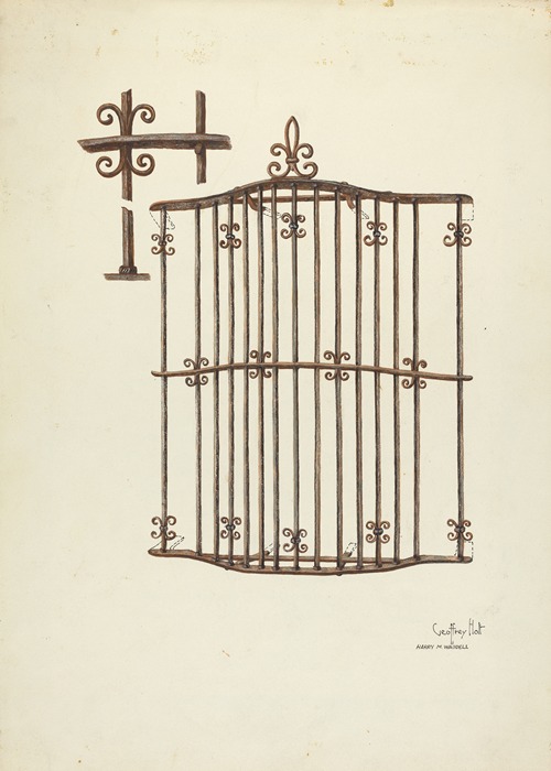 Iron Grille at Window – Restoration Drawing