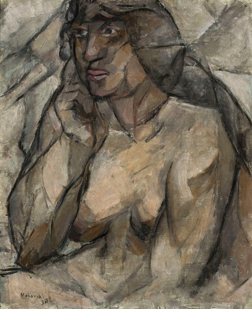 Study of a nude (Female half-nude) (1912)