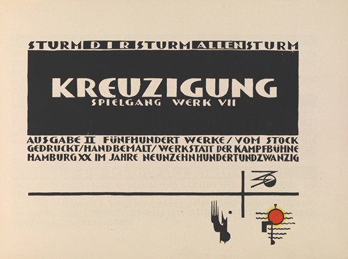 Kreuzigung, [Title page]