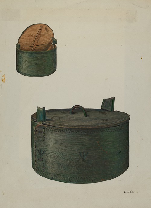 Pa. German Bride’s Hat Box