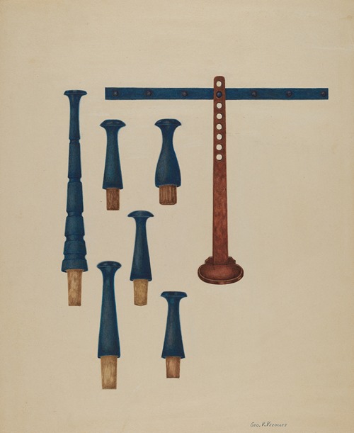 Shaker Pegs and Candlestand