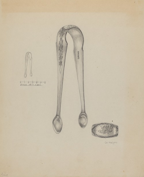Silver Sugar Tongs