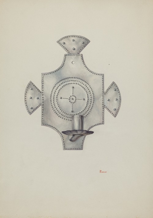 Candleholder (Candelero) Cut Tin