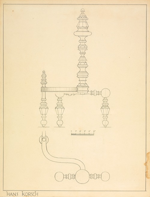 Andiron (one of pair)