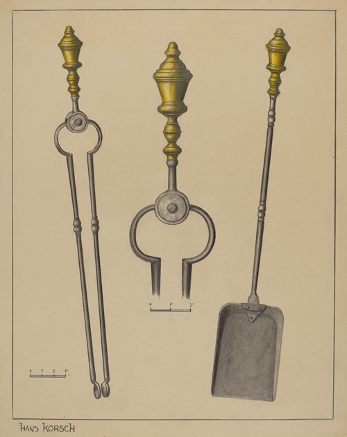 Fire Tongs and Shovel