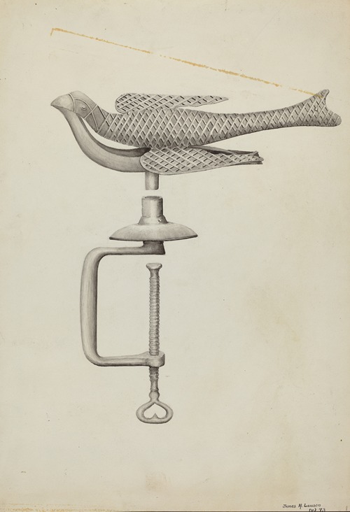 Silver Bird Sewing Holder