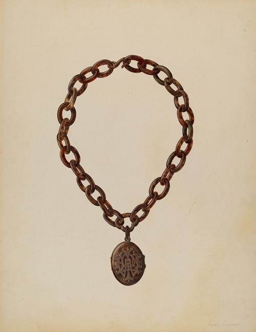 Tortoise Shell Necklace & Locket