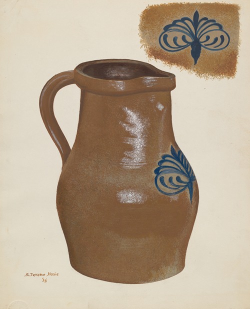 Stoneware Pitcher