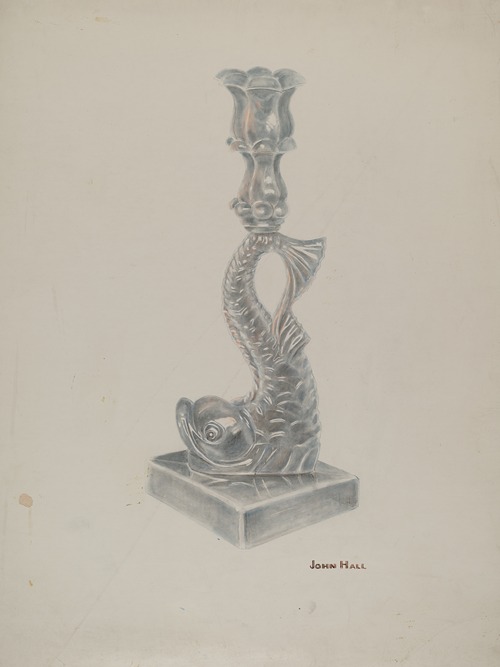 Glass Candlestick