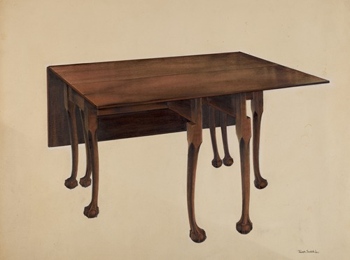 Gate-legged Table, Ball & Claw Feet