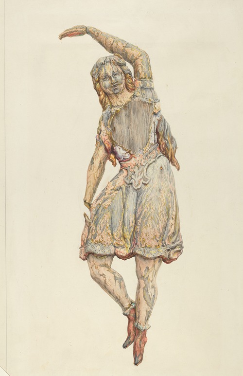 Circus wagon figure – dancing girl