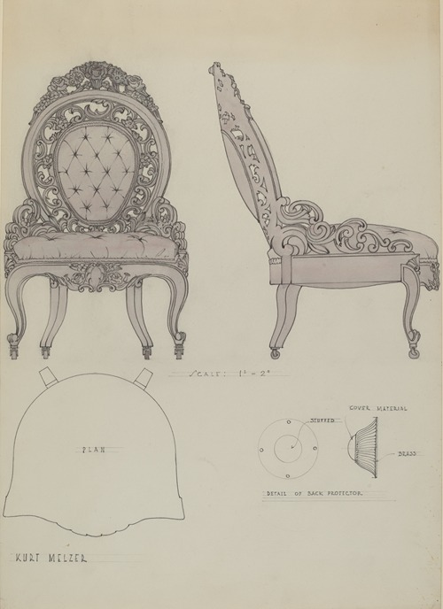 Hoopskirt chair