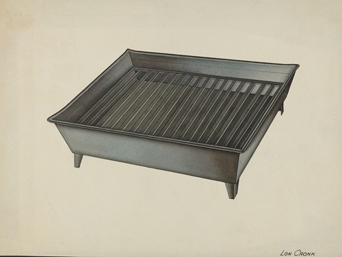 Shaker Tin Dish Drainer