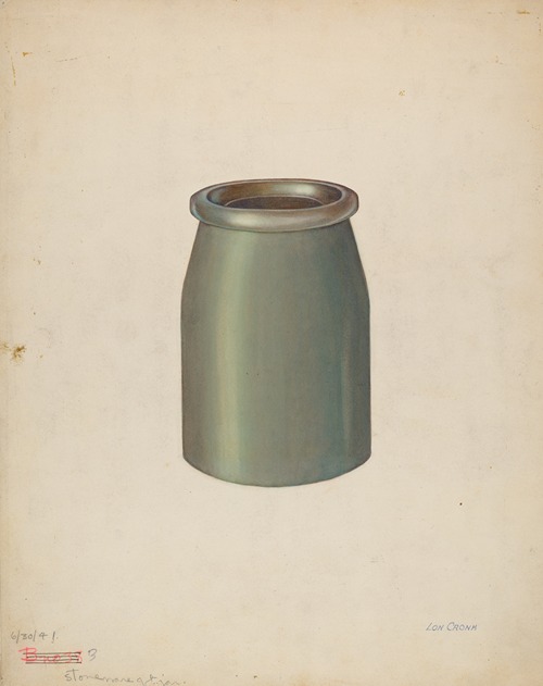 Stoneware Quart Jar