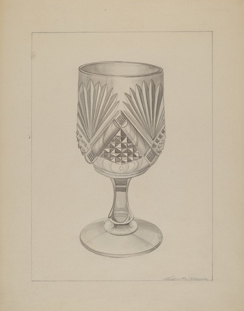 Molded Water Glass