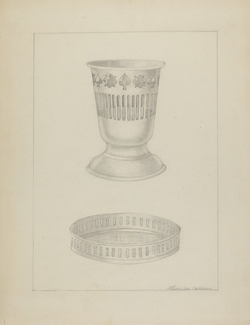 Silver Glass Holder