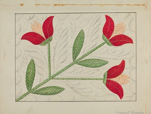 Quilt – Appliqued in Bellflower Design