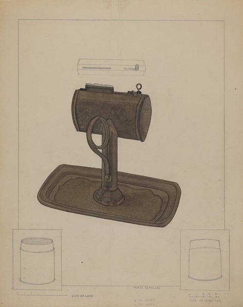 Lamp and Tallow Strainer