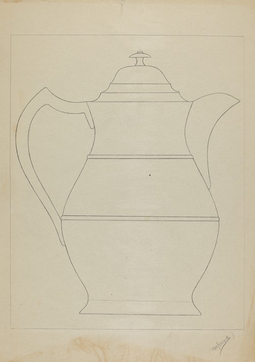 Covered Water Pitcher