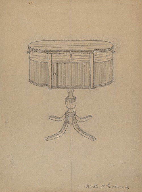 Duncan Phyfe Sewing Cabinet