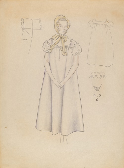 Nightgown and Cap
