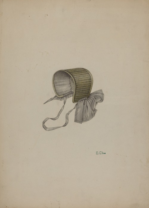 Doll’s Straw Bonnet