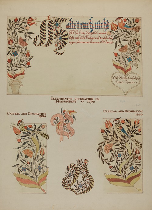 Pa. German Fractur Designs