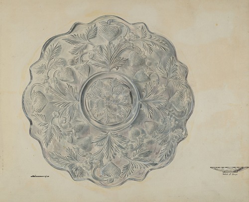 Strawberry Design Plate