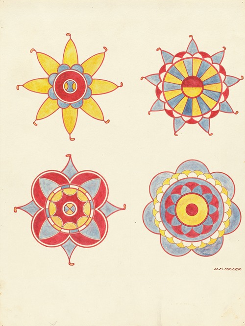 Ceiling Decoration, Detail of (From a Restoration)