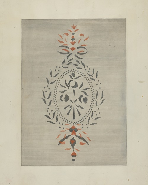 Detail of Stencilled Wall