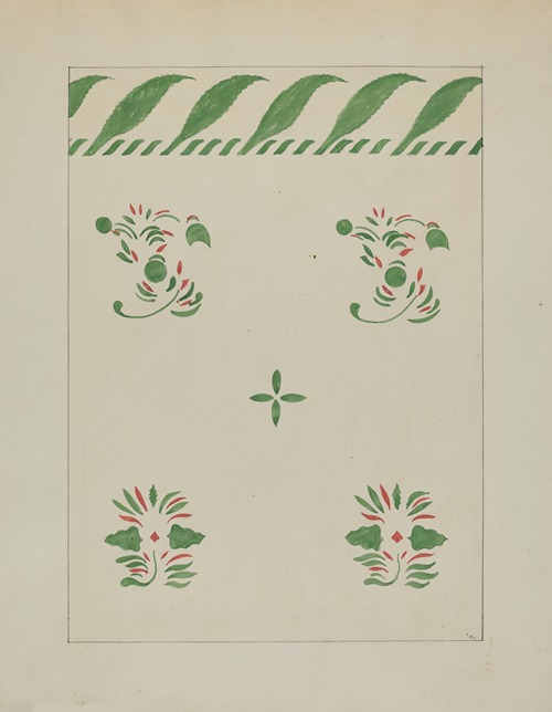 Stencilled Wall