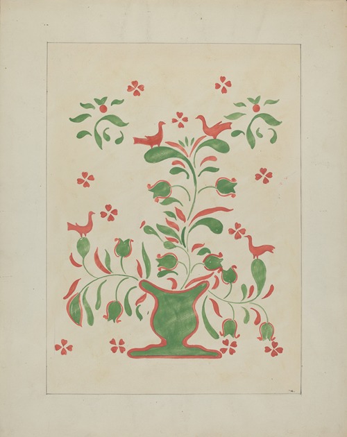 Stencilled Wall