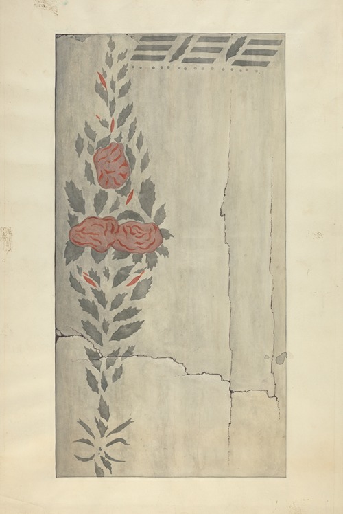 Wall Stencil (Section of)