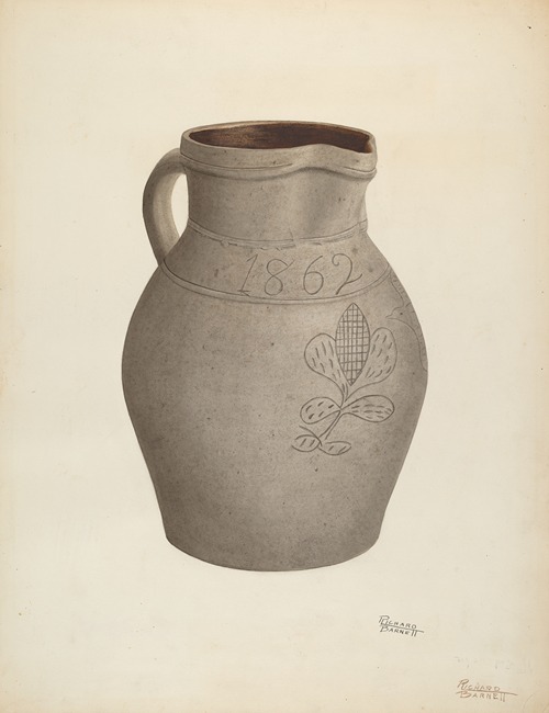 Stoneware Pitcher