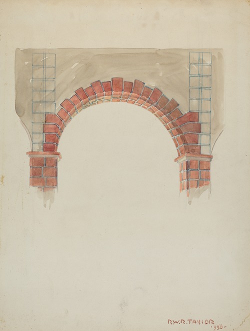 Restoration Drawing – Main Doorway & Arch to Mission House