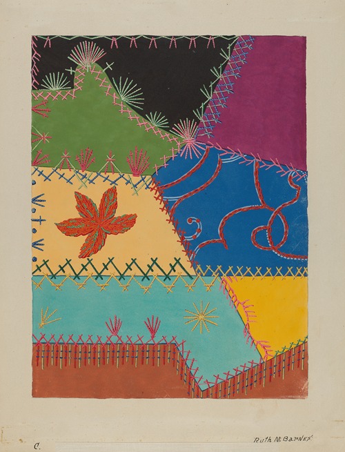 Crazy Quilt Detail