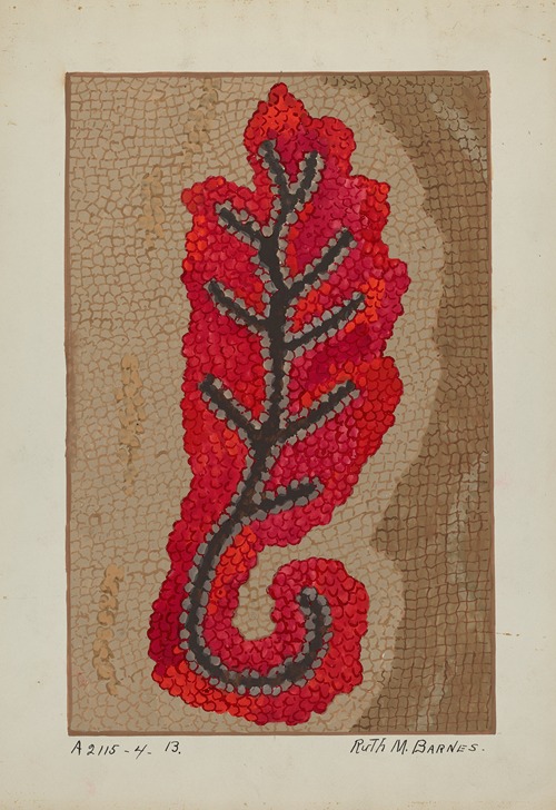 Hooked Rug (Section of Border)