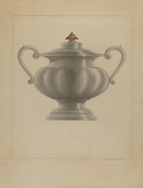Pewter Sugar Bowl