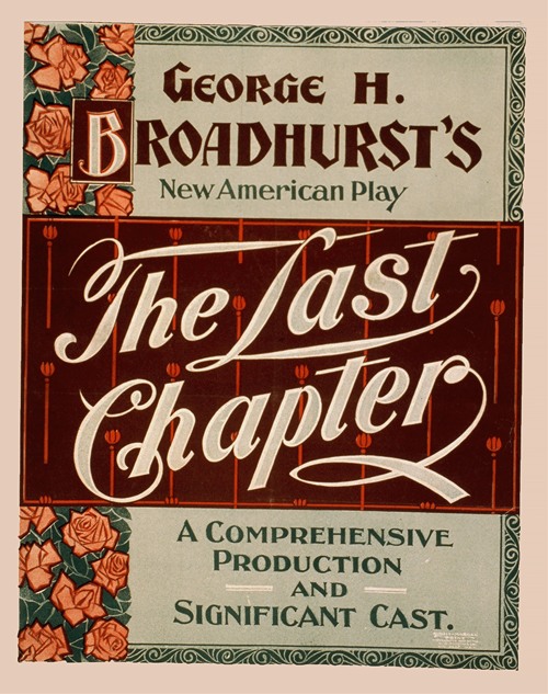 The last chapter a comprehensive production and significant cast.