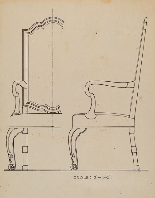 Walnut Armchair