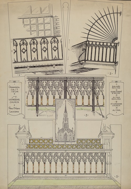 Cast Iron Balcony Rail