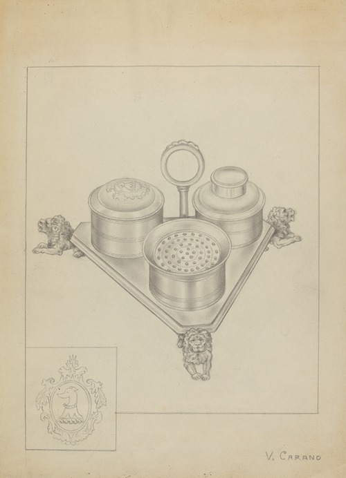 Silver Ink Stand