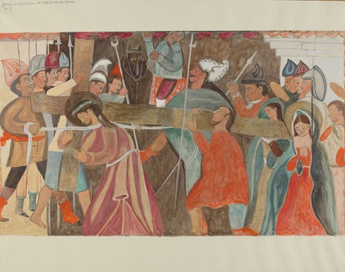 Station of the Cross No. 5 – Jesus is Assisted in Carrying His Cross