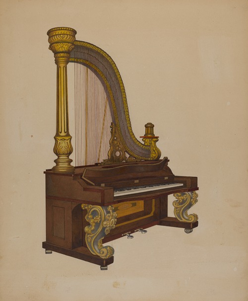 Upright Harp-Piano