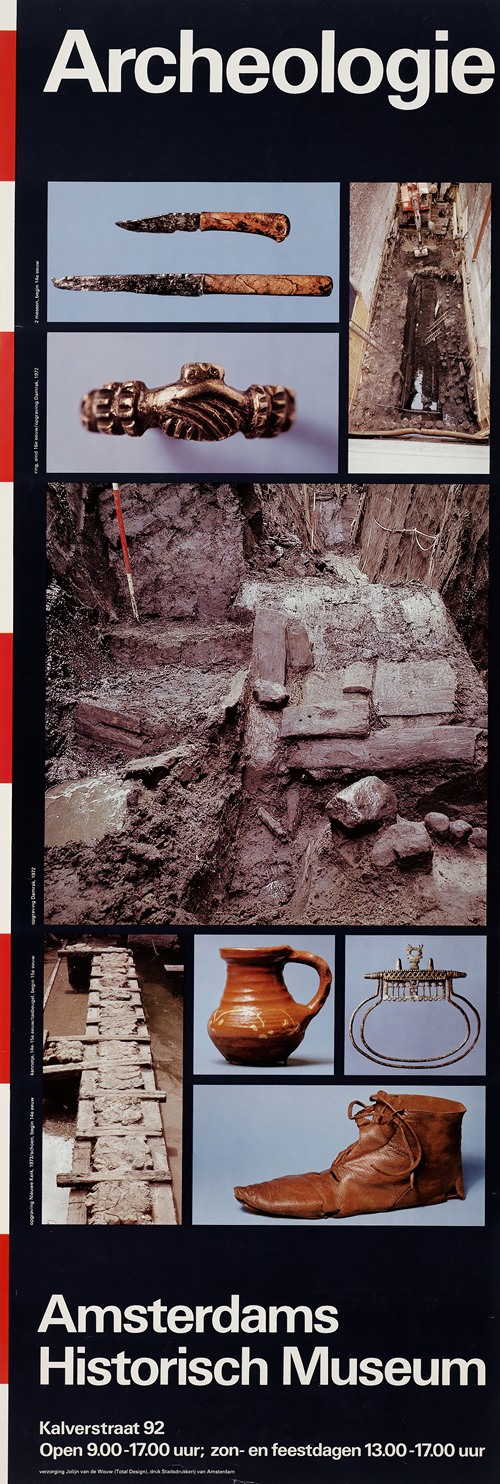 Algemeen affiche voor archeologie in het Amsterdams Historisch Museum